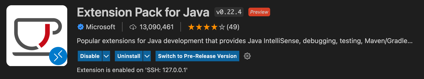 java extension